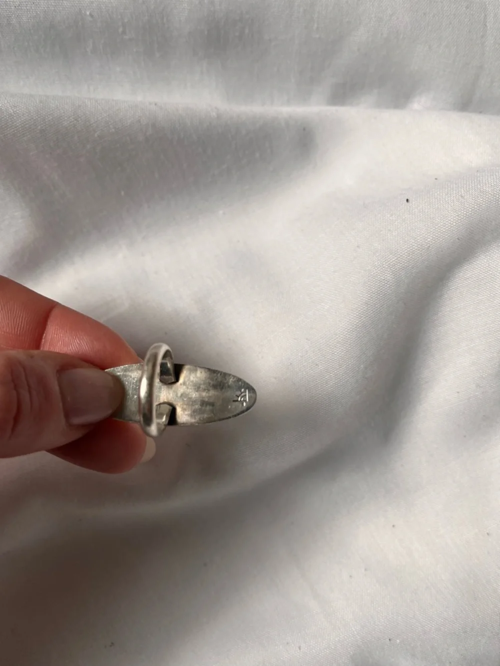 Sterling Silver Native American Hopi Ring Size 6-6.25 Signed Stamped - Picture 4 of 5